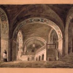 Interior de la catedral de Roda de Isábena, Huesca