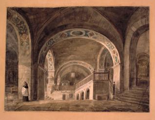 Interior de la catedral de Roda de Isábena, Huesca