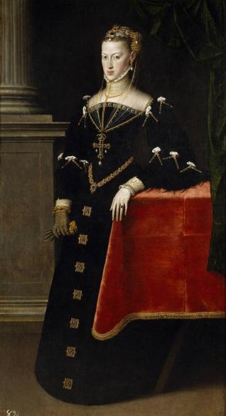 La emperatriz María de Austria, esposa de Maximiliano II
