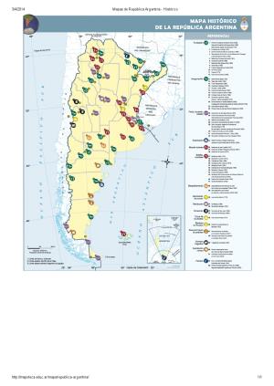 Mapa histórico de Argentina. Mapoteca de Educ.ar