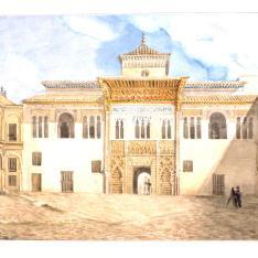 Patio de la Montería en el Alcázar de Sevilla