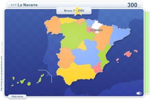 Communautés Autonomes d'Espagne. Jeux géographiques