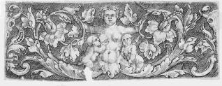Ornamento con figura femenina y dos niños