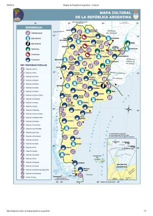 Mapa cultural de Argentina. Mapoteca de Educ.ar
