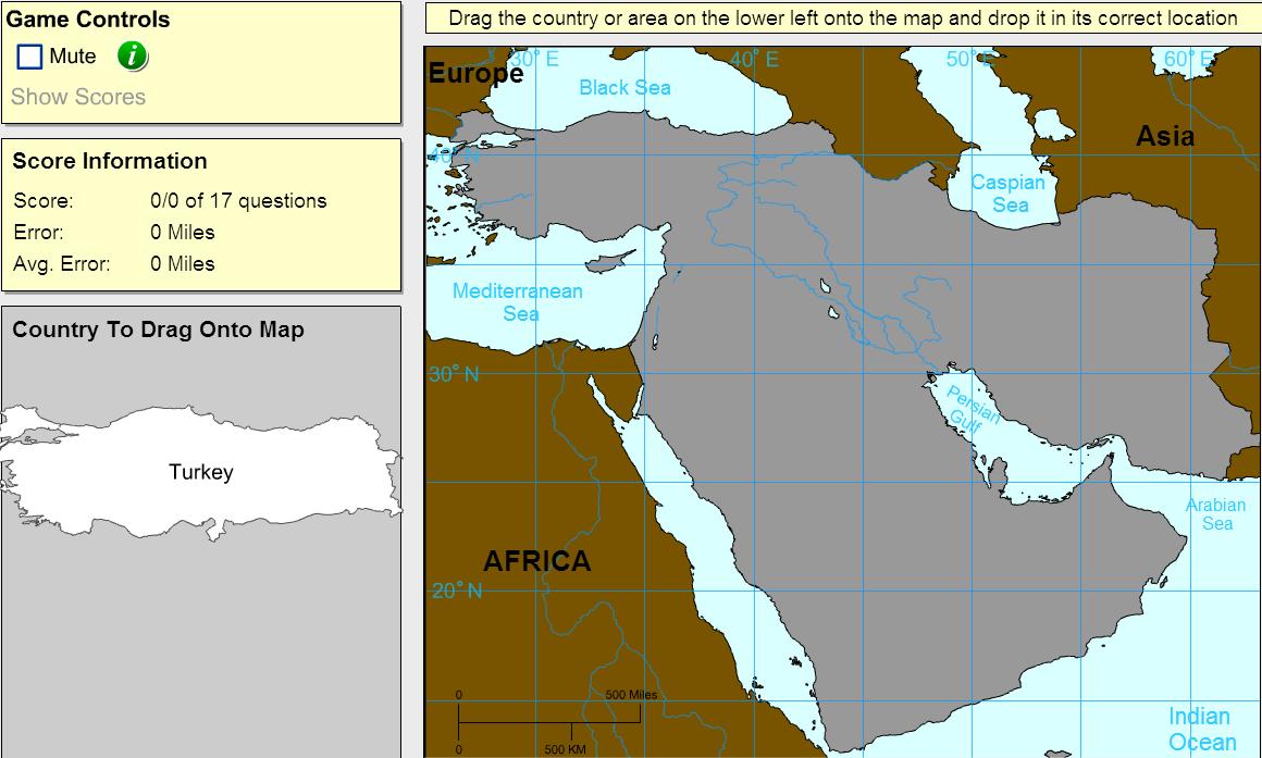 Countries of Middle East. Expert plus. Sheppard Software