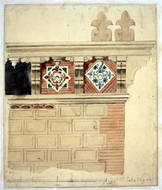 Detalle de friso decorativo de San Pedro Mártir (?). Catalatayud, Zaragoza