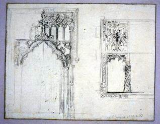 Detalle de puerta y ventana de San Gregorio de Valladolid