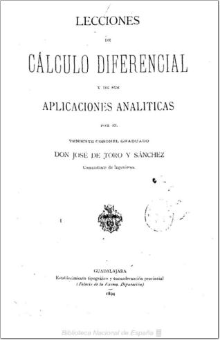 Lecciones de cálculo diferencial y de sus aplicaciones analíticas