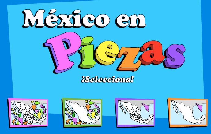 Estados de México. Puzzle. INEGI de México