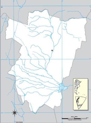 Mapa mudo de Tucumán. IGN de Argentina