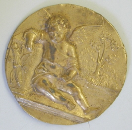 Medalla de Cupido dormido