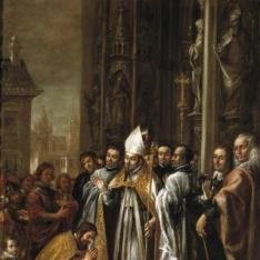 San Ambrosio absolviendo al emperador Teodosio