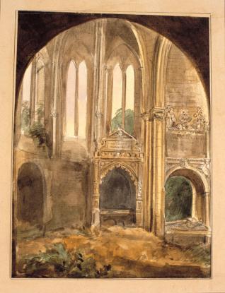 Interior de las ruinas de San Francisco, Burgos