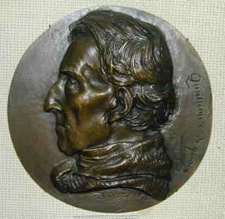 Medallón con el retrato de Antoine Quatremere de Quincy