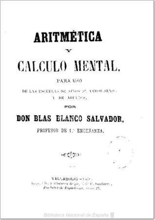 Aritmética y cálculo mental