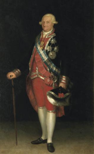 Carlos IV, rey de España, en traje de coronel de los Guardias de Corps