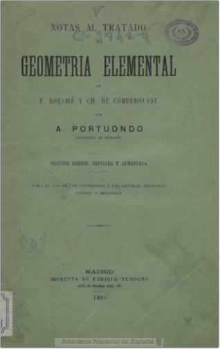 Notas al "Tratado de geometría elemental" de E. Rouché y Ch. de Comberousse
