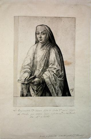 Retrato María de Austria y Portugal, hija de Carlos V