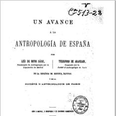 Un avance a la antropología de España