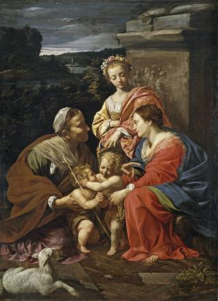 La Virgen con el Niño, Santa Isabel, San Juan y Santa Catalina