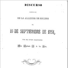 Discurso pronunciado en la Alameda de México el 16 de septiembre de 1851