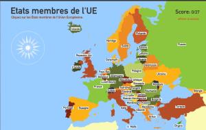 Etats membres de l'Union Européenne. Toporopa