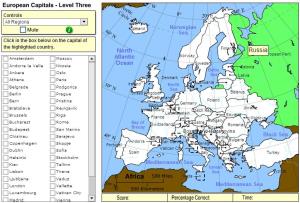 Capitals of Europe. Expert. Sheppard Software