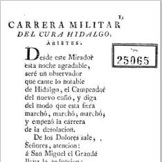 Carrera militar del cura Hidalgo Arietes