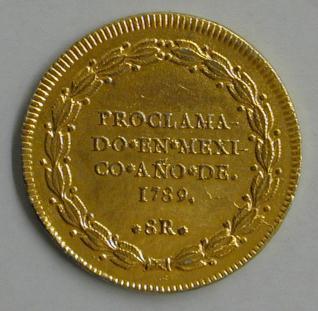Medalla de proclamación de Carlos IV en México