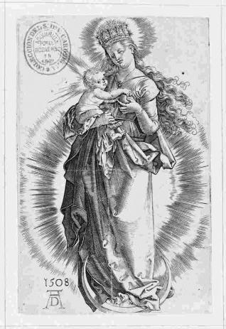 La Virgen en creciente con corona de estrellas