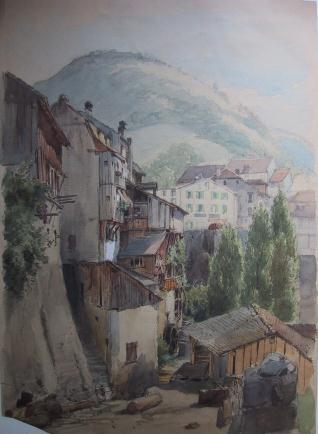 Vista de una localidad alpina