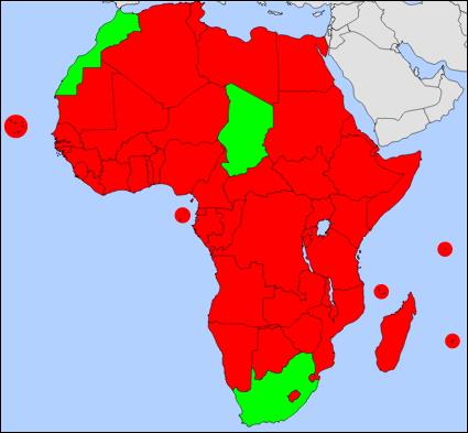 Countries of Africa (JetPunk)