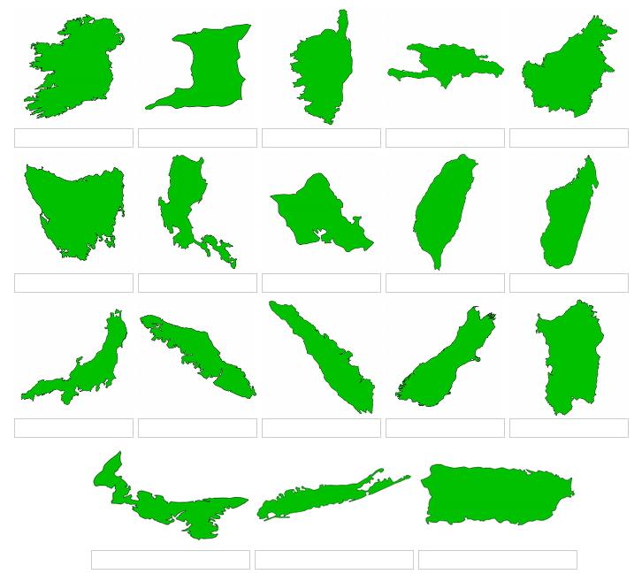 Shapes of islands 2 (JetPunk)
