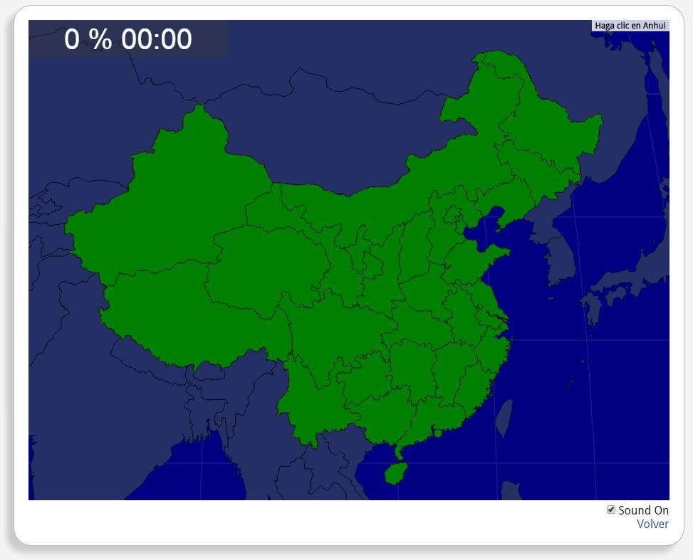 China: Provincies. Seterra