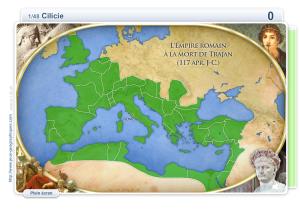 Provinces de l'Empire romain. Jeux historiques