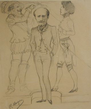 Retrato del dramaturgo Edmond Rostand