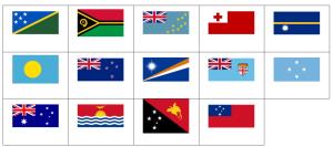 Flags of Oceania. Sporcle