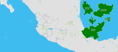 Staaten der Westregion von Mexico