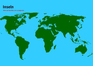 Inseln der Welt. Welt-Quiz Geographie