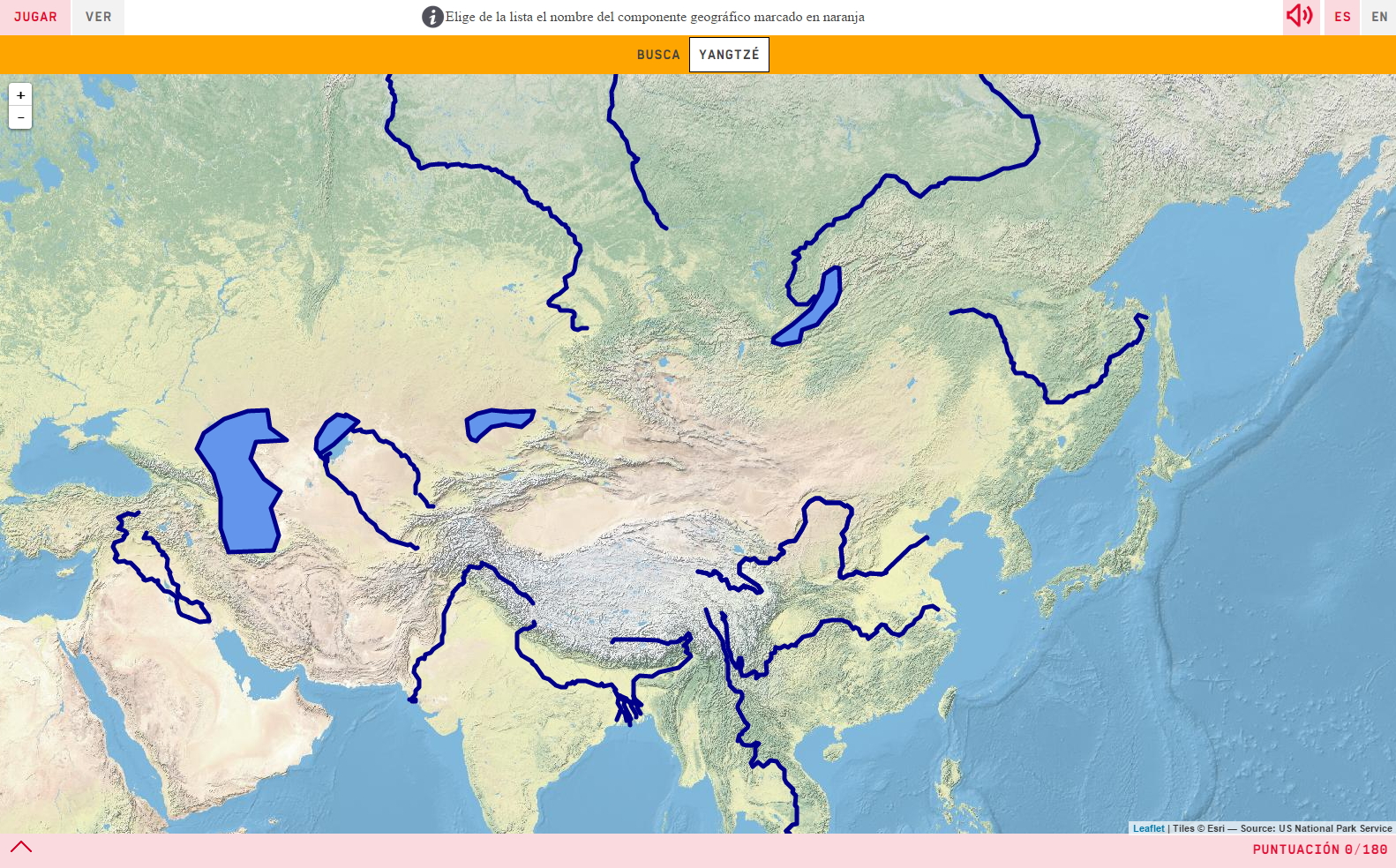 Interactive Map Where Is It Rivers And Lakes Of Asia Mapas Interactivos De Didactalia