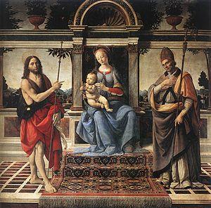 Madonna with Sts John the Baptist and Donatus (Verrocchio)