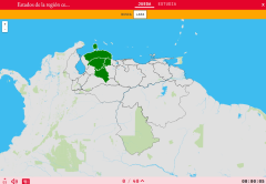 Staaten der Region Mittelwesten Venezuela