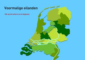 Voormalige eilanden. Topografie van Nederland
