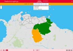 States of the region Guayana of Venezuela