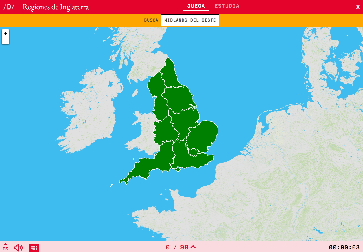 Regions d'Anglaterra