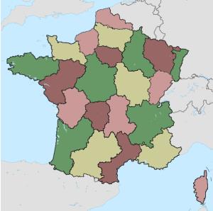 Regions of France. Lizard Point