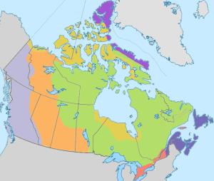 Geophysical regions of Canada. Lizard Point