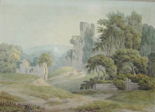 Castillo de Okehampton, Devon (Inglaterra)