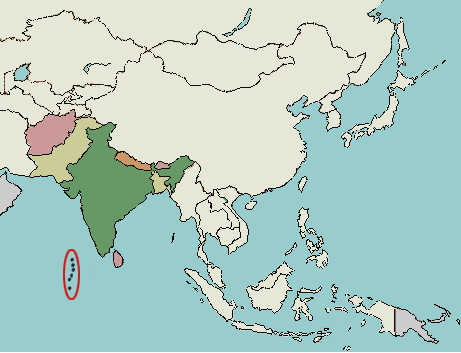 Countries of Southern Asia. Lizard Point