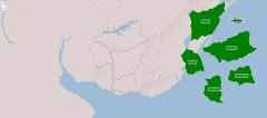 Departamentos da rexión centro-sur de Uruguai